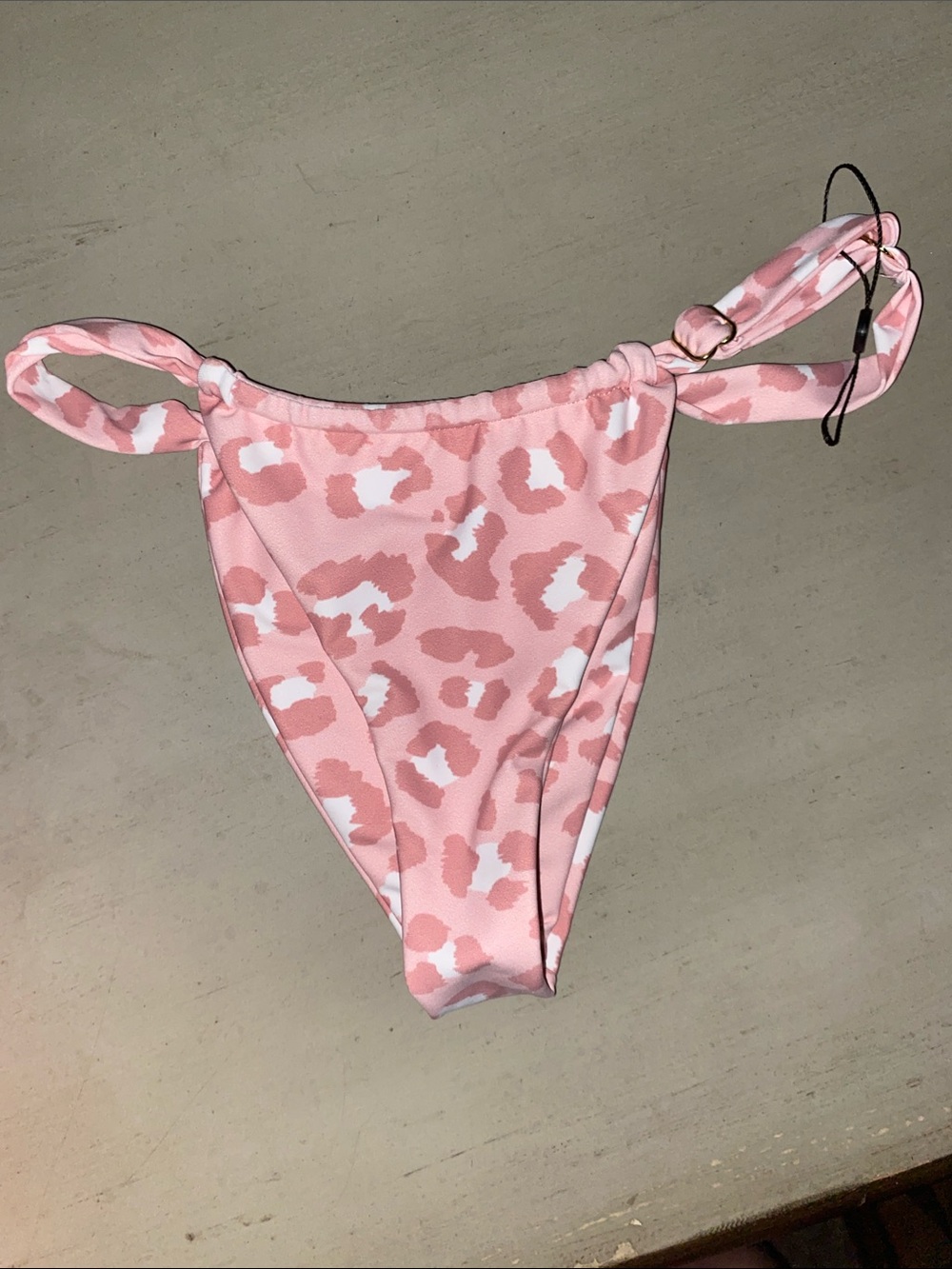 New Skatie Bikini 👙 Bottom, pink leopard, Size Small